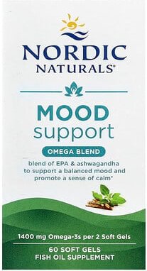 Thumbnail - Nordic Naturals, Mood Support, Omega Blend, Unterstützung der Stimmung, Omega-Mischung, 60 Weichkapseln