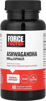 Force Factor, Ashwagandha, 600 mg, 60 pflanzliche Kapseln