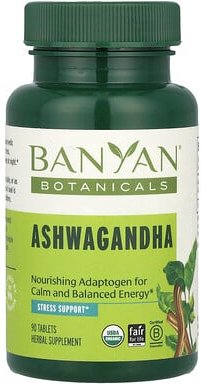 Banyan Botanicals, Ashwagandha, 90 Tabletten (500 mg pro Tablette)