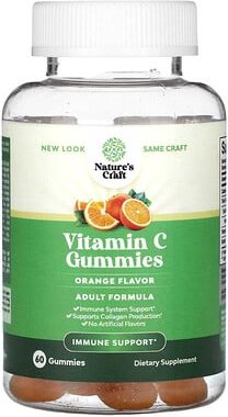 Nature's Craft, Vitamin-C-Fruchtgummis, Orange, 60 Fruchtgummis