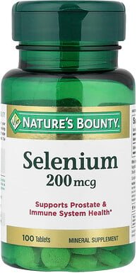 Nature's Bounty, Selen, 200 mcg, 100 Tabletten