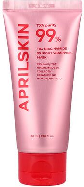 April Skin, Texa Niacinamide 99 Night Wrapping Beauty Mask, Beauty-Maske mit Niacinamid 99, 80 ml (2,7 fl. oz.)