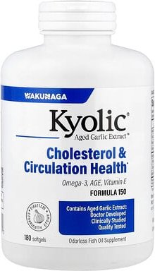 Kyolic, Aged Garlic Extract™, Cholesterin- und Kreislaufgesundheit, 180 Weichkapseln