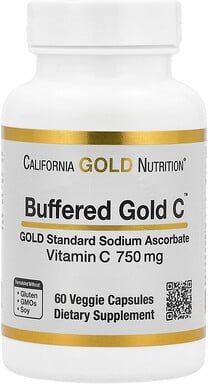 California Gold Nutrition, Buffered Gold C, GOLD Standard Sodium Ascorbate (Vitamin C), gepuffertes Vitamin C, Natriumas...