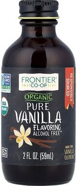 Frontier Co-op, Organic Pure Vanilla Flavoring, reines Bio-Vanillearoma, alkoholfrei, 59 ml (2 fl. oz.)