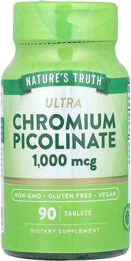 Nature's Truth, Ultra Chrompicolinat, 1.000 mcg, 90 Tabletten