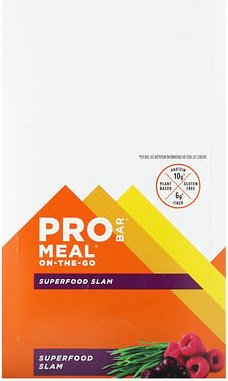 ProBar, Meal On-The-Go, Superfood Slam, Mahlzeit für unterwegs, Superfood Slam, 12 Riegel, je 85 g (3 oz.).