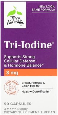 Thumbnail - Terry Naturally, Tri-Jod, 3 mg, 90 Kapseln