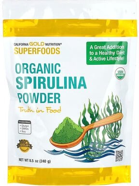 California Gold Nutrition, Superfoods, Bio-Spirulinapulver, 240 g (8,5 oz.)