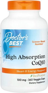Thumbnail - Doctor's Best, High Absorption CoQ10, hochabsorbierendes CoQ10, 100 mg, 360 pflanzliche Kapseln