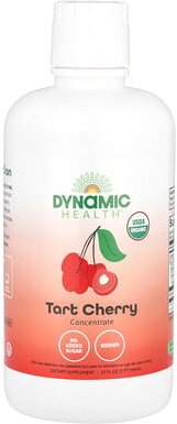 Thumbnail - Dynamic Health, Zertifizierte Bio-Sauerkirsche, 100% Saftkonzentrat, ungesüßt, 946 ml (32 fl. oz.)
