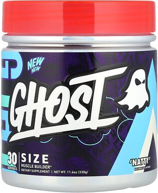 Ghost, Size, Muscle Builder, Muskelaufbau, „Natty“, 330 g (11,6 oz.)