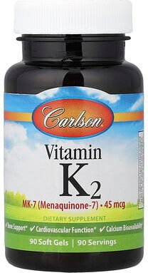 Thumbnail - Carlson, Vitamin K2, 45 mcg, 90 Weichkapseln