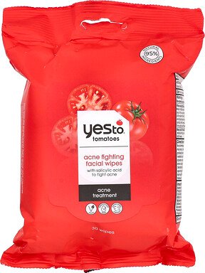 Thumbnail - Yes To, Facial Wipes zur Bekämpfung von Akne, Tomaten, 30 Tücher