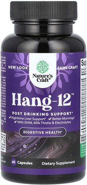 Nature's Craft, Hang-12, Unterstützung nach dem Trinken, 60 Kapseln