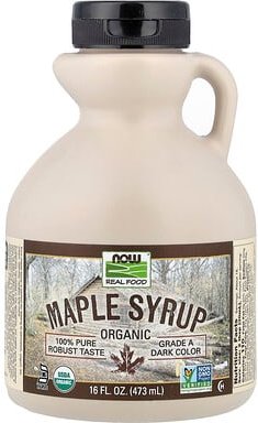 NOW Foods, Real Food, Organic Maple Syrup, Bio-Ahornsirup, Grad A, dunkle Farbee, 473 ml (16 fl. oz.)