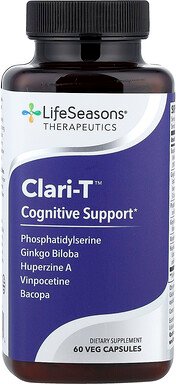 Thumbnail - LifeSeasons, Clari-T™, kognitive Unterstützung, 60 pflanzliche Kapseln