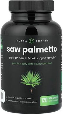 NutraChamps, Saw Palmetto, Sägepalmenbeere, 120 vegane Kapseln