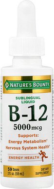 Nature's Bounty, Sublinguale Flüssigkeit, B12, 5.000 mcg, 59 ml