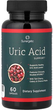 Sunergetic, Uric Acid, Harnsäure, 60 Kapseln