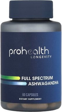 Thumbnail - ProHealth Longevity, Full Spectrum Ashwagandha, Ashwagandha, Vollspektrum, 60 Kapseln