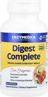 Enzymedica, Digest Complete®, Nahrungsergänzungsmittel zur Unterstützung der Verdauung, 90 Kapseln