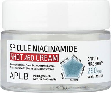 APLB, Spikule Niacinamide Shot 260 Cream, spiculäre Niacinamid-Shot-260-Creme, 55 ml (1,86 fl. oz.)