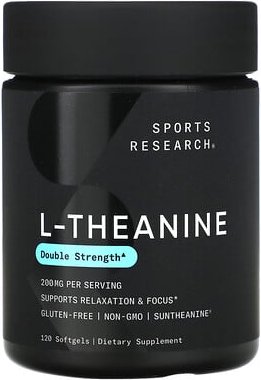 Sports Research, L-Theanine, L-Theanin, 200 mg, 120 Weichkapseln