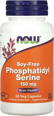 NOW Foods, Phosphatidyl-Serin, ohne Soja, 150 mg, 60 pflanzliche Kapseln
