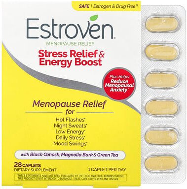 Estroven, Menopause Relief, Maximum Strength + Energy, Entspannung in der Menopause, Maximale Stärke und Energie, 28 Kap...