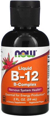 NOW Foods, Flüssiges B-12, B-Komplex, 2 fl oz (59 ml)