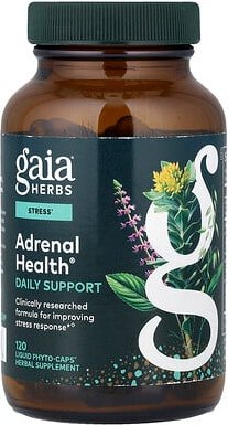 Gaia Herbs, Adrenal Health®, tägliche Unterstützung, 120 flüssige Phyto-Caps®