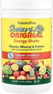 Thumbnail - NaturesPlus, Source of Life®, Original Energy Shake, cremiges Müsli, 507 g (1,1 lbs.)