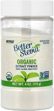 NOW Foods, Better Stevia®, Organic Extract Powder, Bio-Extraktpulver, 113 g (4 oz.)