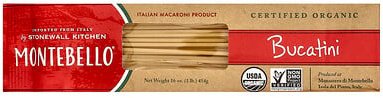 Montebello, Organic Bucatini, 16 oz (454 g)