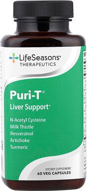LifeSeasons, Puri-T®, Liver Support, Unterstützung der Leber, 60 pflanzliche Kapseln
