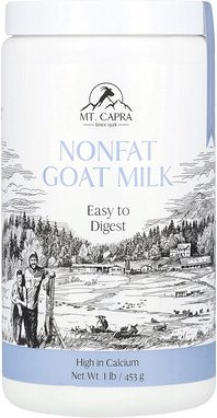 Mt. Capra, Nonfat Goat Milk, fettarme Ziegenmilch, 453 g (1 lb.)