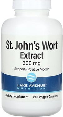 Lake Avenue Nutrition, St. John's Wort Extract, Johanniskrautextrakt, 300 mg, 240 vegetarische Kapseln