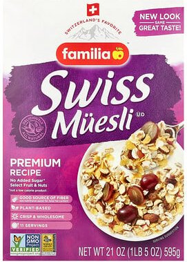 Familia, Swiss Muesli, Premium Recipe, 595 g (21 oz.)