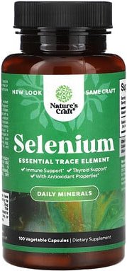 Thumbnail - Nature's Craft, Selenium, Selen, 200 mcg, 100 pflanzliche Kapseln