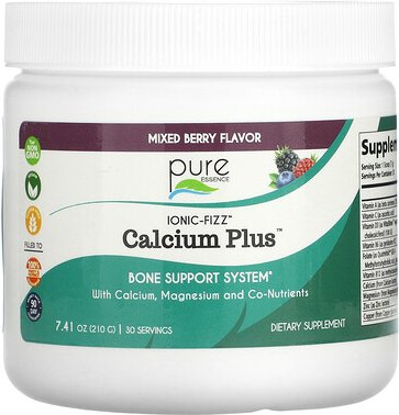 Pure Essence, Ionic-Sprudel, Calcium Plus, Mixed Berry, 210 g (7,41 oz.)
