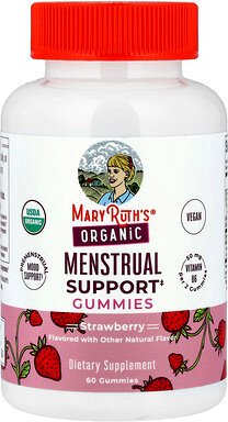 Thumbnail - MaryRuth's, Organic Menstrual Support Gummies, Bio-Fruchtgummis zur Unterstützung der Menstruation, Erdbeere, 60 Fruchtg...