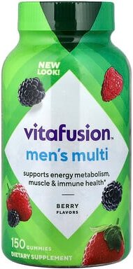VitaFusion, Men's Multi Gummies, Multi-Fruchtgummis für Männer, Beere, 150 Fruchtgummis
