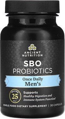 Ancient Nutrition, Men‘s, SBO Probiotics, Probiotika für Männer, 25 Milliarden KBE, 30 Kapseln
