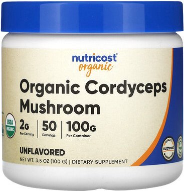 Nutricost, Bio-Cordyceps-Pilz, geschmacksneutral, 100 g (3,5 oz.)