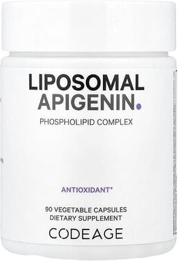 Thumbnail - Codeage, Liposomal Apigenin, Phospholipid Complex, liposomales Apigenin, Phospholipid-Komplex, 90 pflanzliche Kapseln (5...