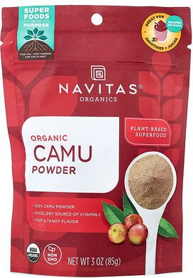 Navitas Organics, Organic Camu Powder, Bio-Camu-Pulver, 85 g (3 oz.)