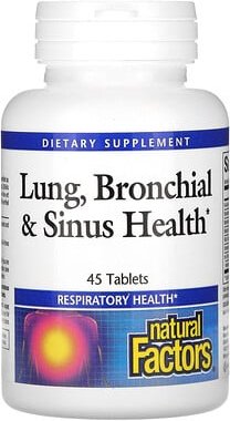 Natural Factors, Gesundheit von Lunge, Bronchien und Nebenhöhlen, 45 Tabletten