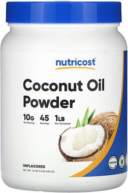 Nutricost, Kokosnussölpulver, geschmacksneutral, 454 g (16 oz.)