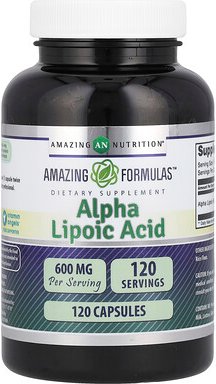 Thumbnail - Amazing Nutrition, Alpha Lipoic Acid, Alpha-Liponsäure, 600 mg, 120 Kapseln